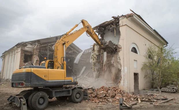 Travaux de démolition
